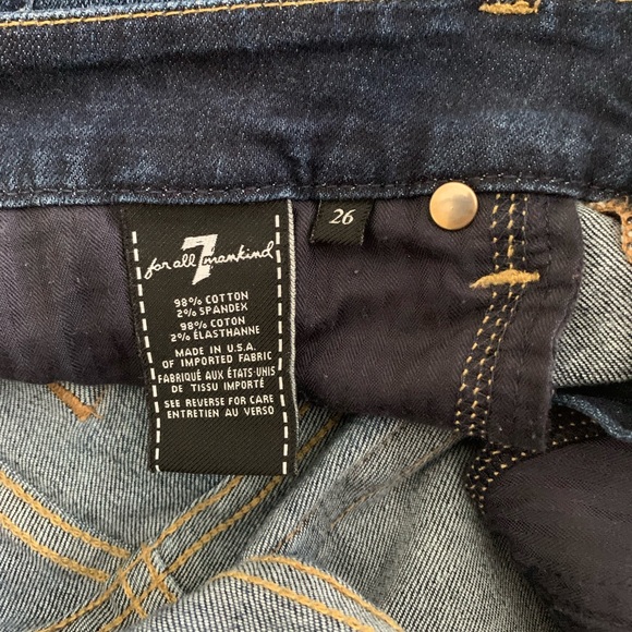 7 for all Mankind Distressed Skinny Jeans - Picture 3 of 5